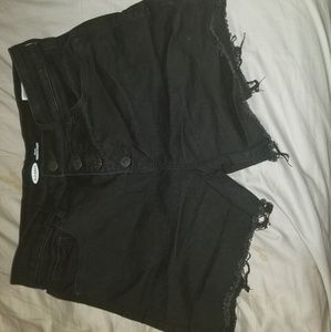 Old Navy Black High Rise Shorts